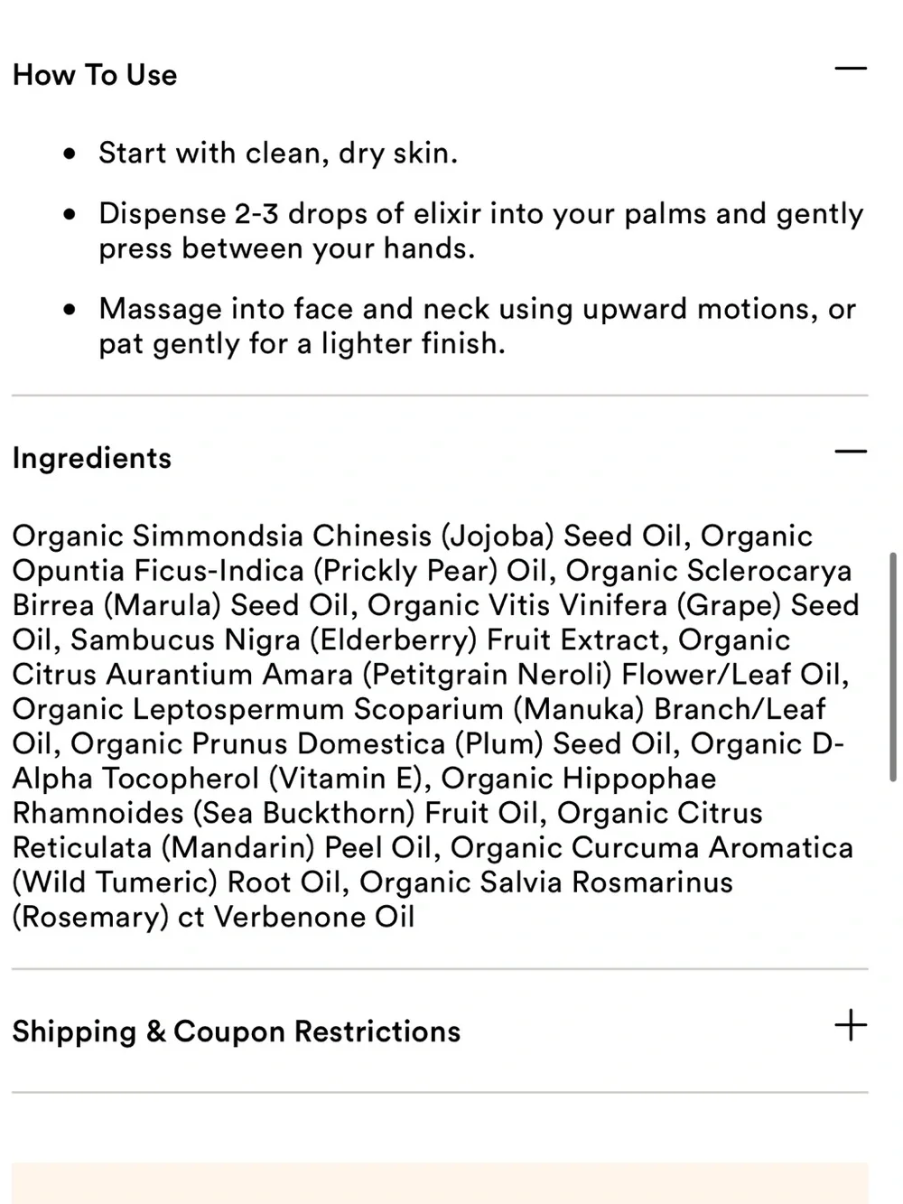 Botanical Elixir - Beige Body Oil & Moisturizer